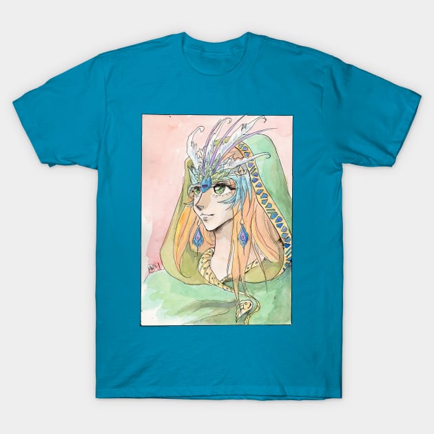 Elf Shaman T-Shirt by Aqutalion